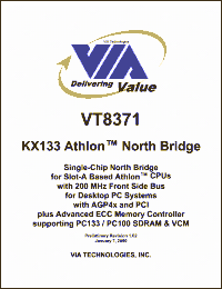 Click here to download VT8371 Datasheet