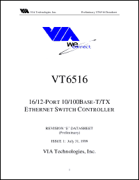 Click here to download VT6516 Datasheet
