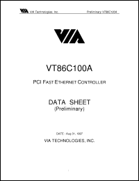 Click here to download VT86C100A Datasheet