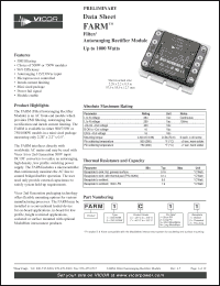 Click here to download FARM1C11 Datasheet