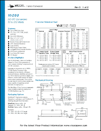 Click here to download VI-263CX Datasheet