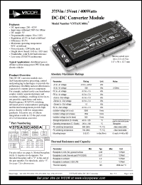 Click here to download V300B5H400A Datasheet