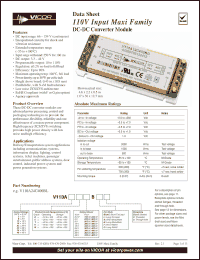 Click here to download V110A24M300BL Datasheet