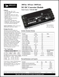 Click here to download V300A48M500B Datasheet