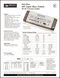Click here to download V48A24H500BS2 Datasheet