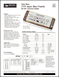 Click here to download V375A12H400BF2 Datasheet