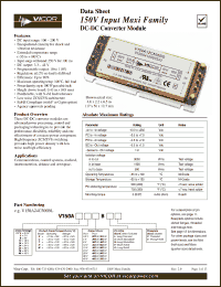 Click here to download V150A24E400BS Datasheet