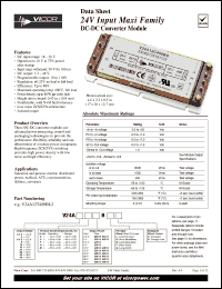 Click here to download V24A24C400BL3 Datasheet