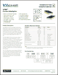 Click here to download V048T015T100 Datasheet