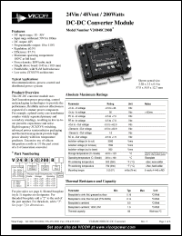 Click here to download V24A48H200B Datasheet