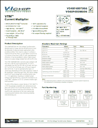 Click here to download V048T480T006 Datasheet