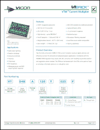 Click here to download VT048A120M025FP Datasheet