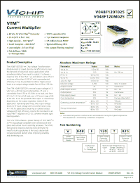Click here to download V048T120T025 Datasheet