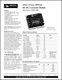 Click here to download V24A15H200B Datasheet