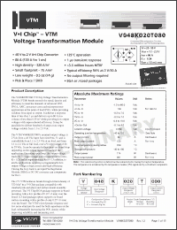 Click here to download V048K020T080 Datasheet