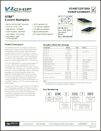 Click here to download V048T320M009 Datasheet