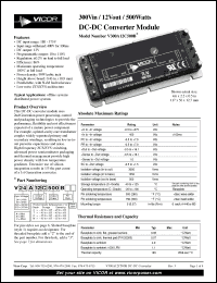 Click here to download V300A12C500B Datasheet