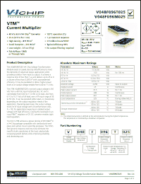 Click here to download V048F096M025 Datasheet