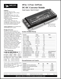 Click here to download V48A3V3C264A Datasheet