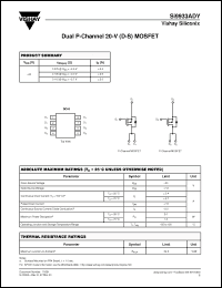 Click here to download SI9933 Datasheet