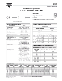 Click here to download 516D226M250PR6A Datasheet