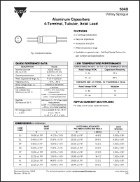 Click here to download 604D272F005GJ7 Datasheet