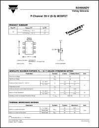 Click here to download SI3455ADV-T1 Datasheet