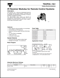 Click here to download TSOP2237YA1 Datasheet