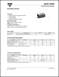 Click here to download BAS170WS Datasheet