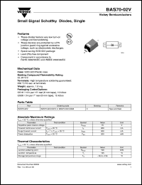 Click here to download BAS70-02 Datasheet