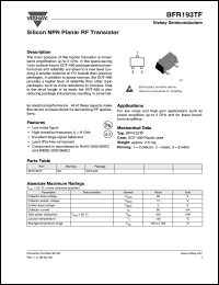 Click here to download BFR193TF Datasheet