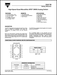 Click here to download DG271BDY-T1-E3 Datasheet