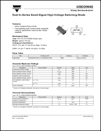 Click here to download GSD2004S Datasheet