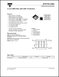 Click here to download GTF701-HS3 Datasheet