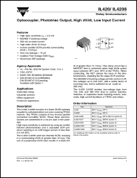 Click here to download IL4208-X009 Datasheet