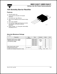 Click here to download MBR1530 Datasheet