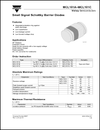 Click here to download MCL101A Datasheet