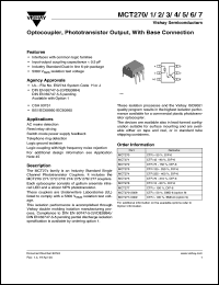 Click here to download MCT270-X009 Datasheet
