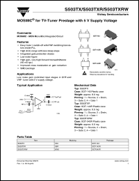 Click here to download S503TXRW Datasheet