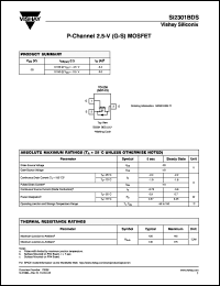 Click here to download Si2301BDS-T1 Datasheet