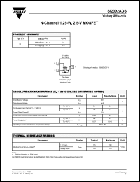 Click here to download Si2302ADS-T1 Datasheet