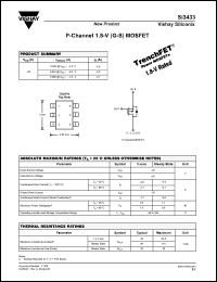 Click here to download SI3433 Datasheet