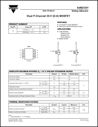 Click here to download SI4921DY Datasheet
