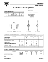 Click here to download SI4925 Datasheet