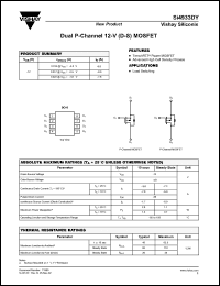 Click here to download SI4933DY Datasheet