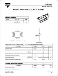 Click here to download SI4946EY Datasheet