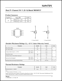 Click here to download SI4947DY Datasheet