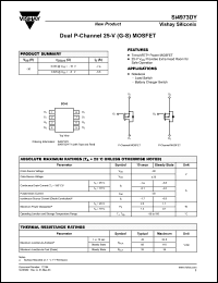Click here to download SI4973DY Datasheet