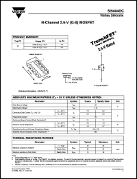 Click here to download Si5404DC-T1 Datasheet