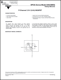 Click here to download SI6433BDQ Datasheet